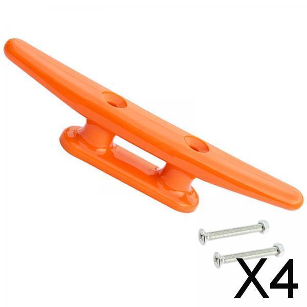 4xKayak Boats Cleat Low Flat Cleat W/ 2Screws Nylon Canoe Yachts 128mm
