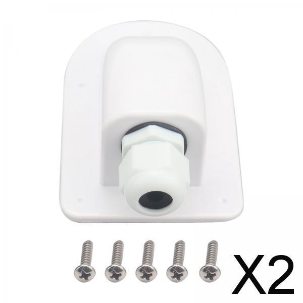 2xSingle Solar Cable Entry Gland Housing for Rvs Caravans cable Types