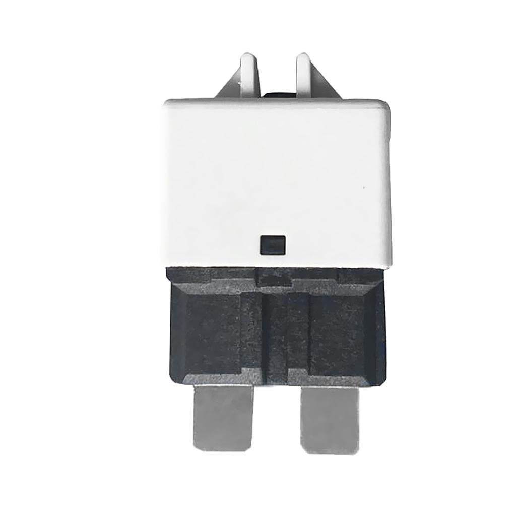 Circuit Breaker Blade Fuse 12V 24V Resettable 5-30A Marine Rally White(25A)