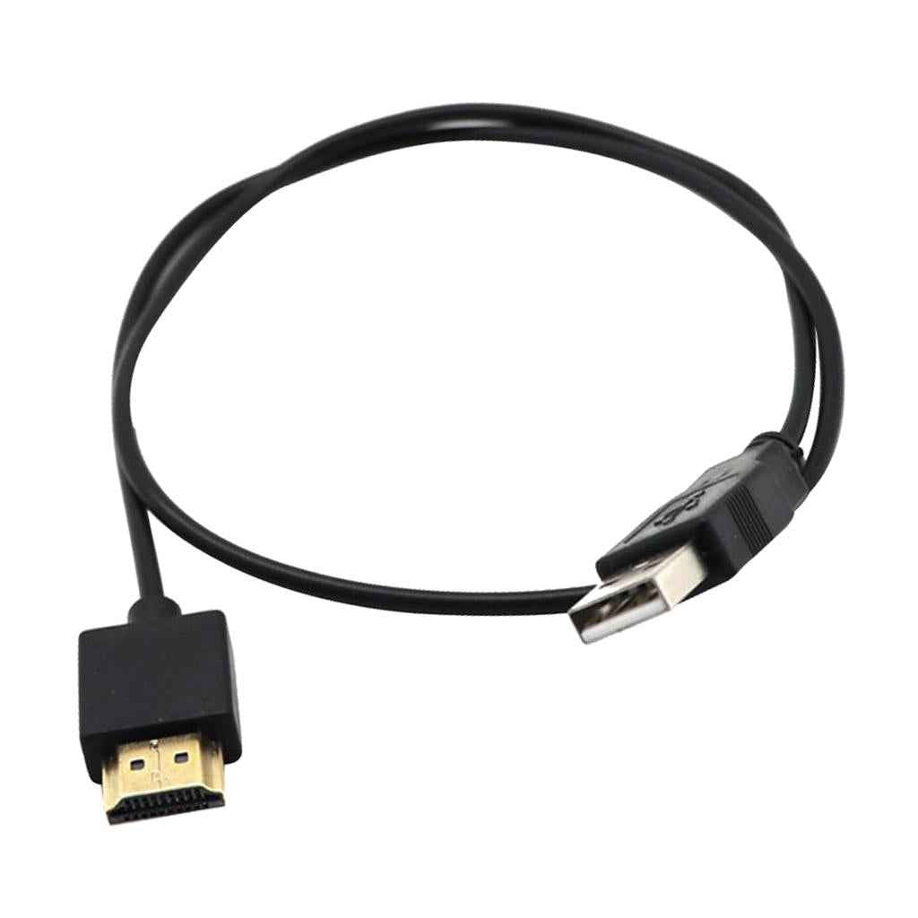 USB to HDMI Cable Male Charger Cable Splitter Adapter for HDTV DVD