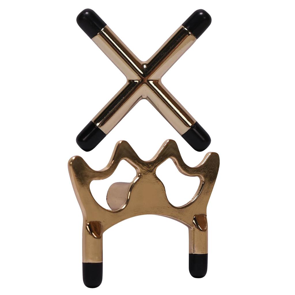 2 Pieces Billiard Snooker Pool Cue Bridge Head Holder Rest Spider + Cross