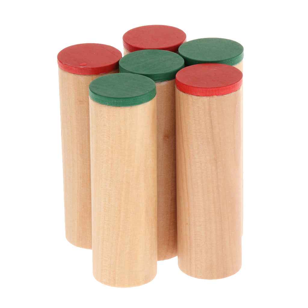 Wooden Montessori Sensorial Material - 6pcs Sound Cylinders