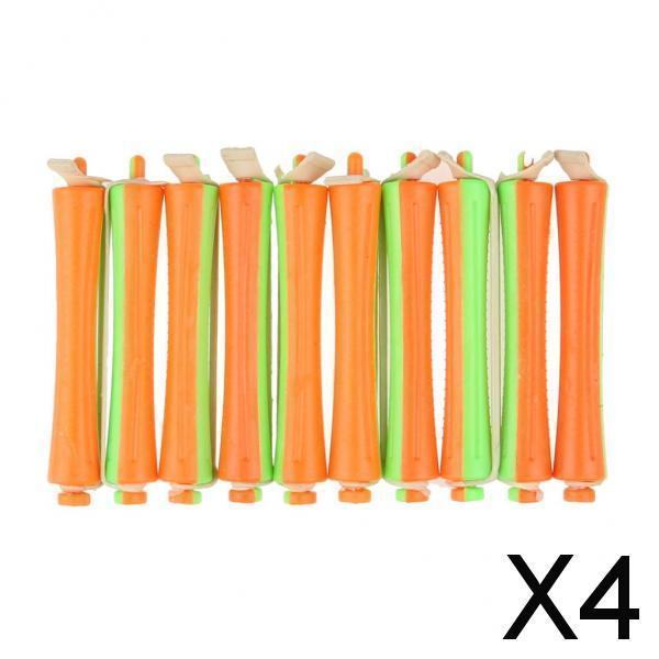4xHair Perm Rods No Heat Hair Curlers Rollers Salon DIY Bangs Curling Tools 4