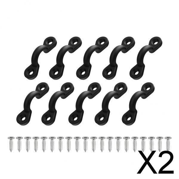2x10 Pieces New Nylon Marine Deck Sheet Eye Lacing Strap Saddle Clip 34 x 10mm