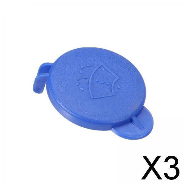 3xWindshield Washer Reservoir Cap Premium for Ford Fusion 2001-2012 Blue
