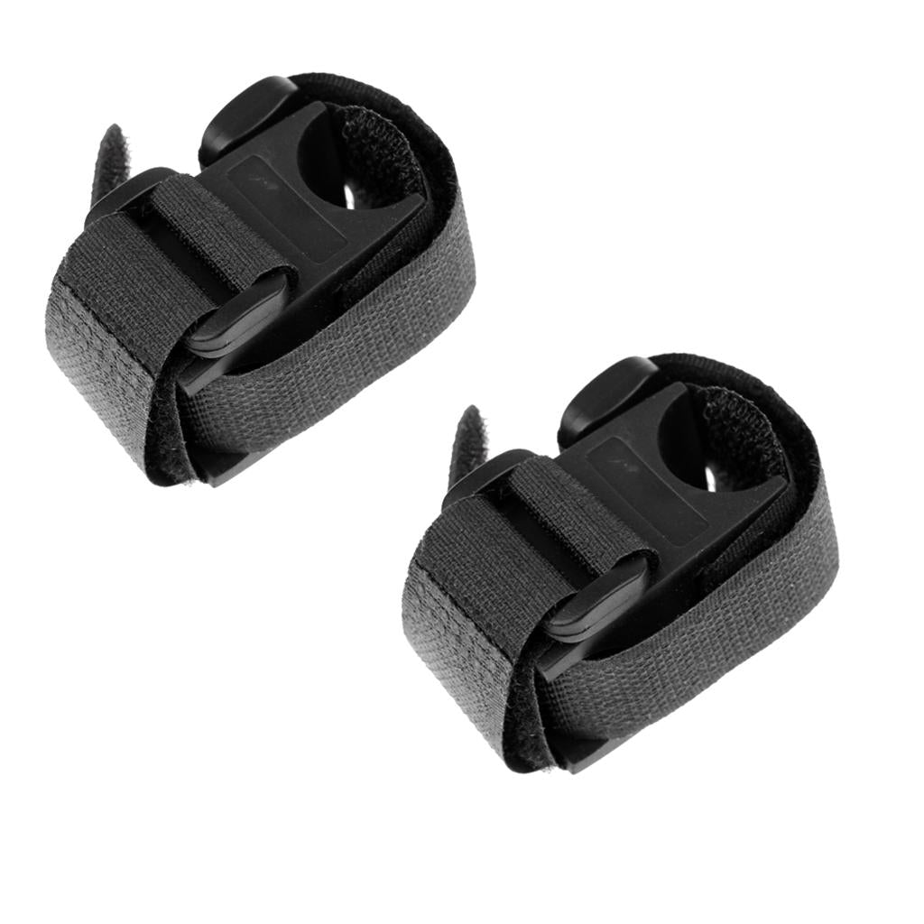 2Pcs Bicycle Bike Flashlight Lamp Torch LED Mount Clamp Holder Clip Bracket