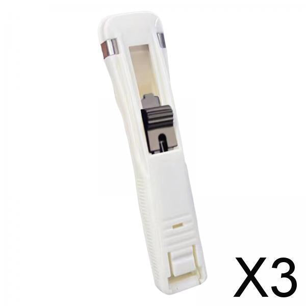 3xPaper Clamps Organizing Supplies Binding Stationery for Dorm Kitchen Home White
