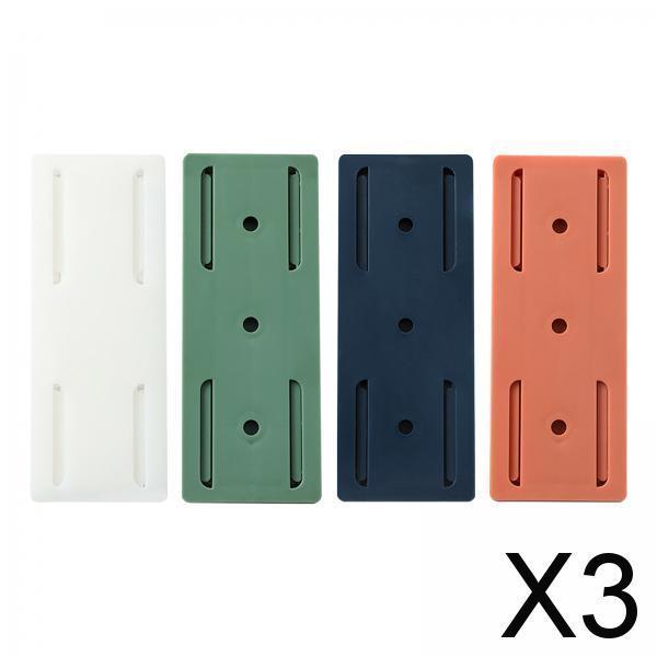 3x4 Pieces Power Strip Mount Holder Punching Free Sticky Practical Universal