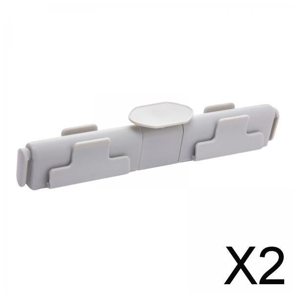 2xFlexible Garbage Sorting Clip Household Classification for Kitchen grey
