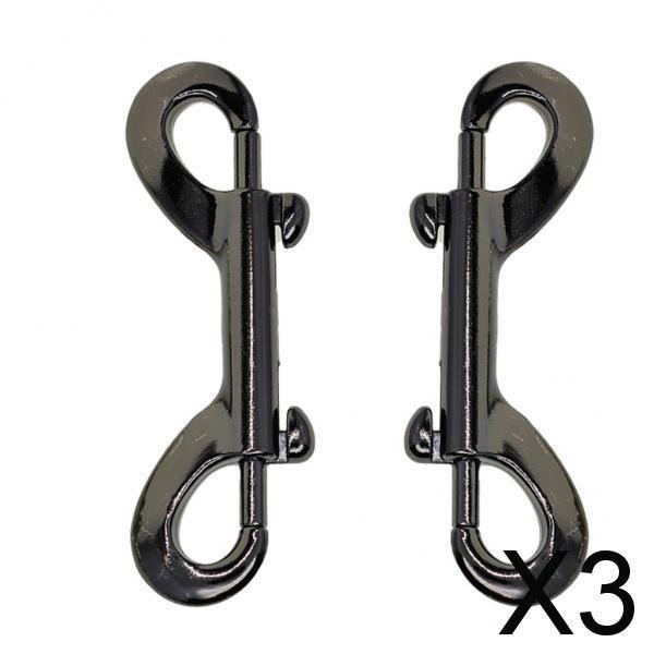 3x1 Pack Double End Gate Snap Hook Key Holder Alloy Clip Keychain  2 pieces 
