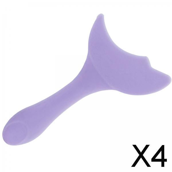 4xReusable Eyeliner Stencils Silicone Template Assistant Helper Washable violet 1pc