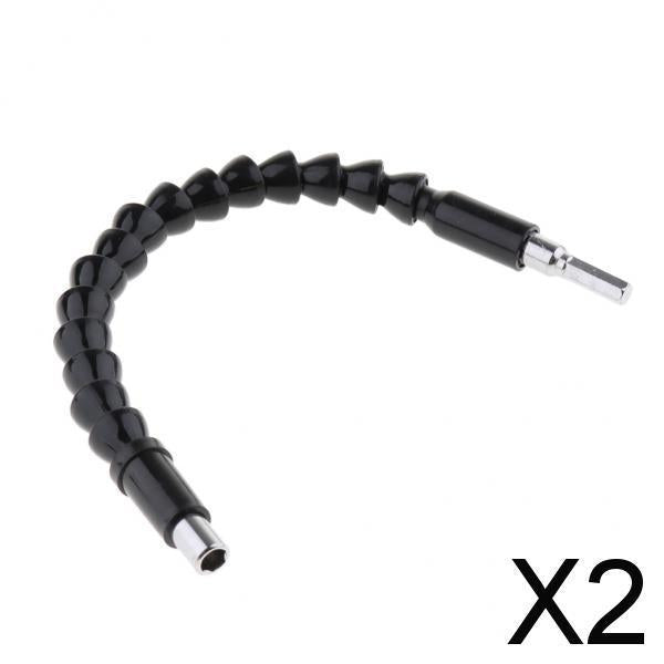 2xUniversal Flexible Shaft Screwdriver Drill Bit Extension Holder Link 295mm