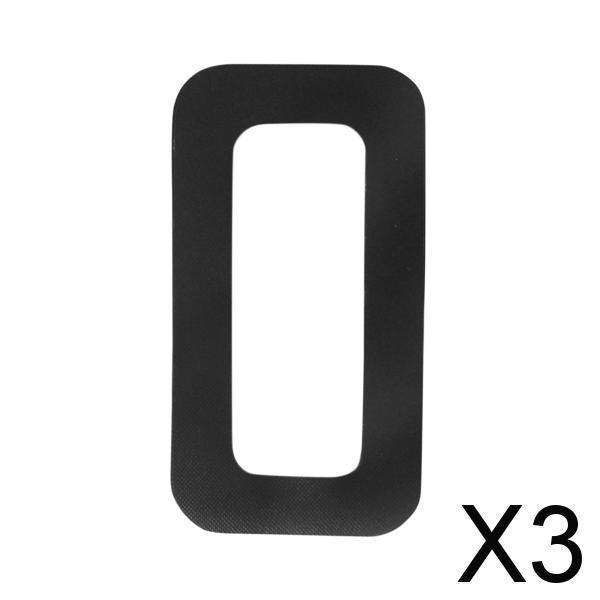 3xSurfboard Fin Base Protection Cover Professional Replacement Parts Protector Black