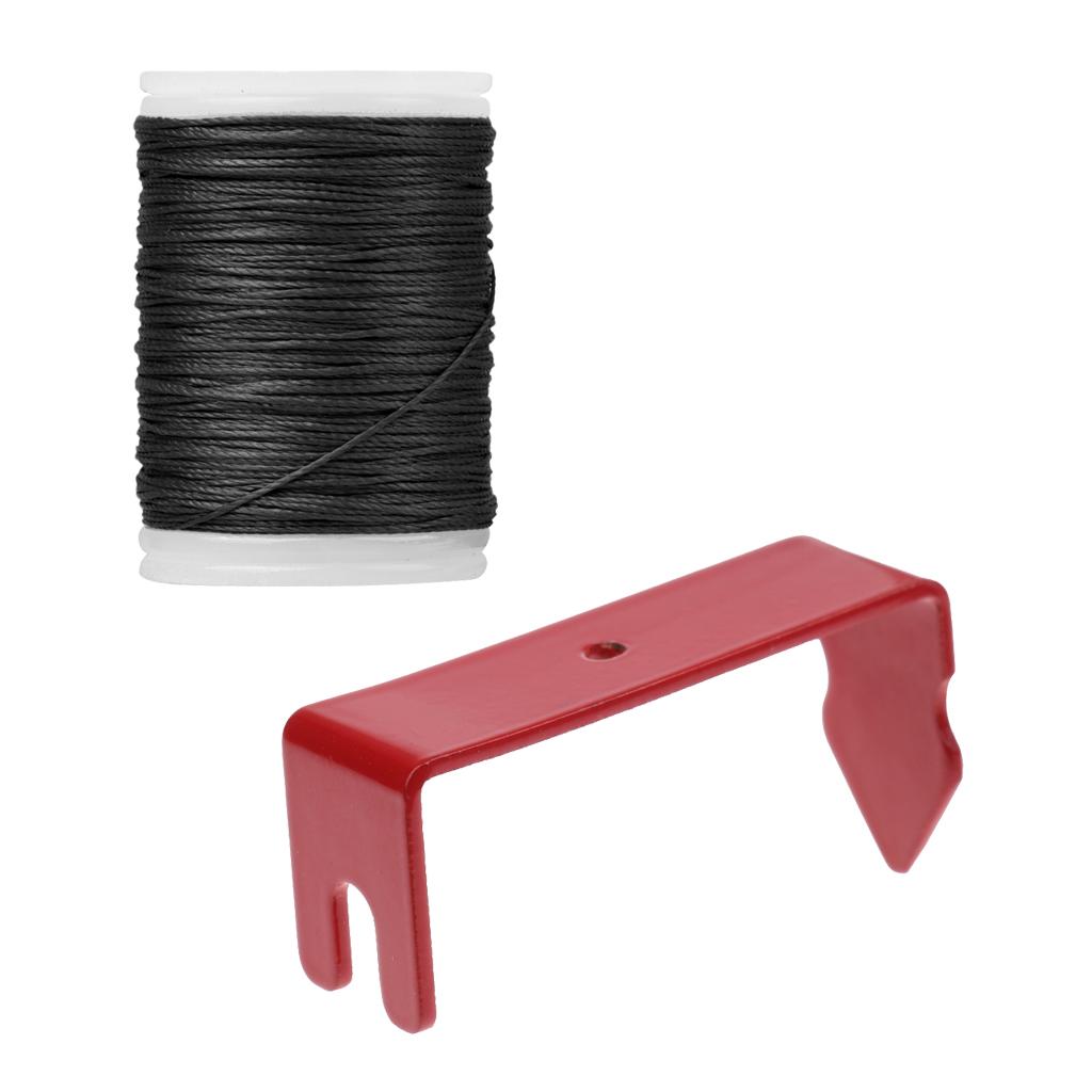110m Bowstring Material Serving Thread + Bow String Separator Tool Black