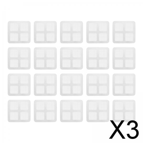 3xDisposable Shower Drain Catcher Floor Sink Strainer Filter Sticker for Sewer 20pcs