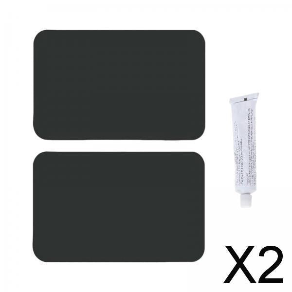 2xInflatable Boat Repair Kit Kayak PVC Repair Patches for Rubber Boat Tents