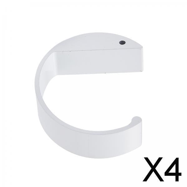 4xOffice Computer Desk Hook Desktop Hook Holder for Bedside Table Study Office White