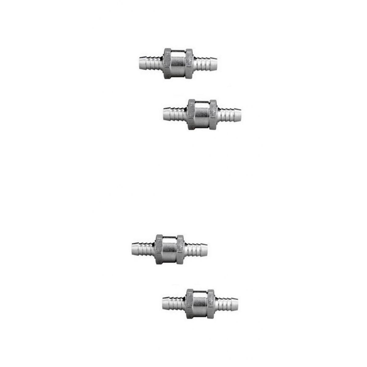 4 Pieces 8mm 10mm Non Return Fuel Line Oil Petrol Water One Way Check Valve
