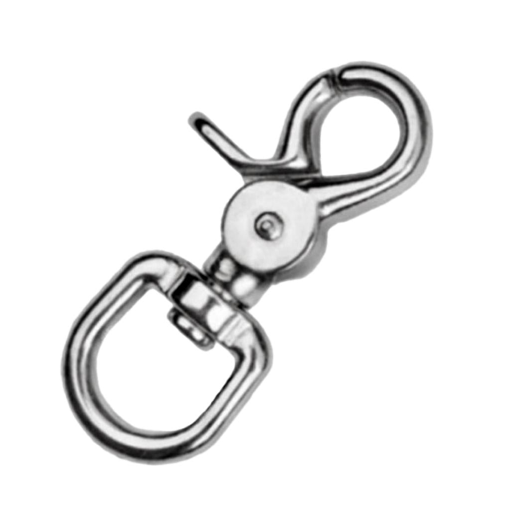Swivel Eye Lobster Clasps Clip Fastener Spring Snap Buckle Hook Keychain