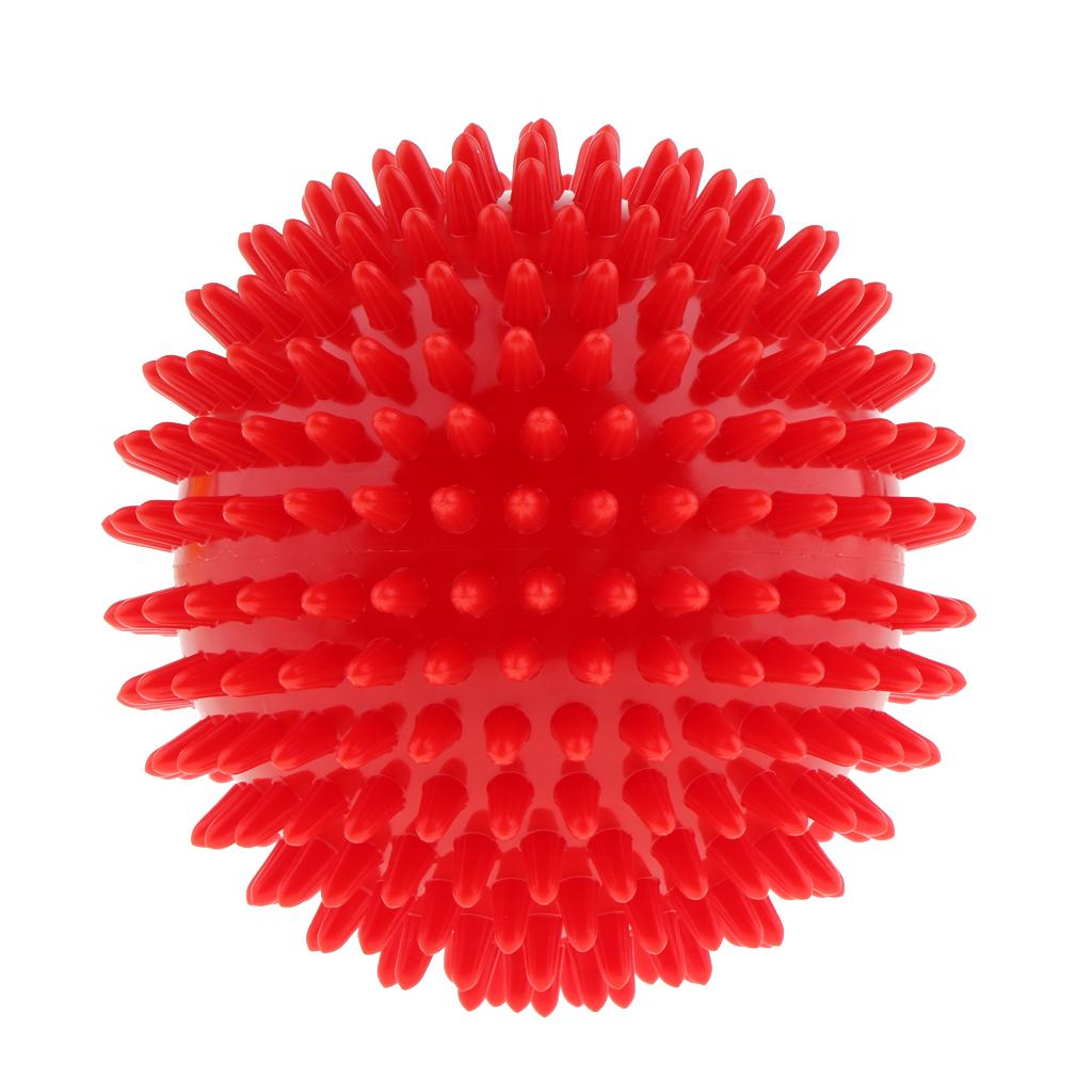 2xSpiky Massage Ball Body Trigger Point Acupuncture Soreness Pain Relief Red