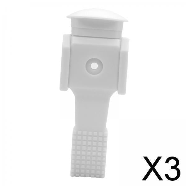 3xFootball Men Table Guy Football Machine Accessories Foosball Men Replacement White