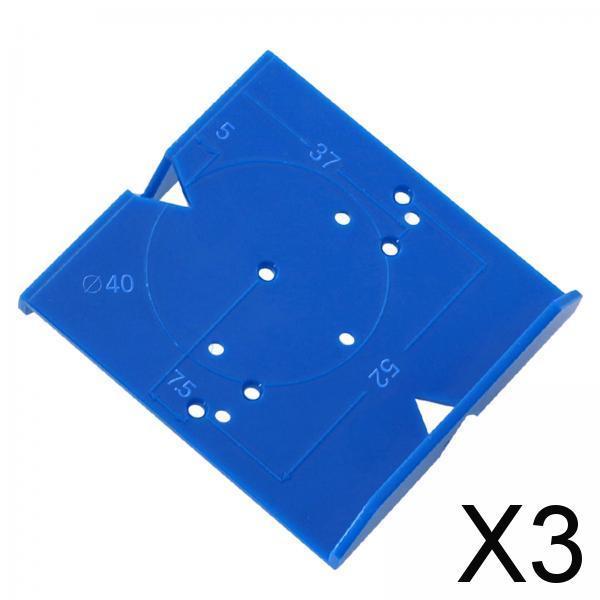 3xHinge Hole Locator DIY Woodworking Tool for Cabinets Hinge Fixture Set