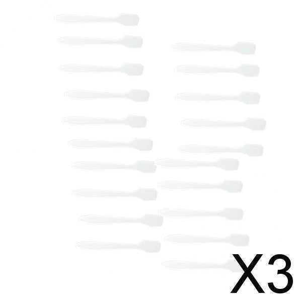 3x100Pcs Facial Cream Mask Spoon Cosmetic Spatula Women Beauty Tool Clear