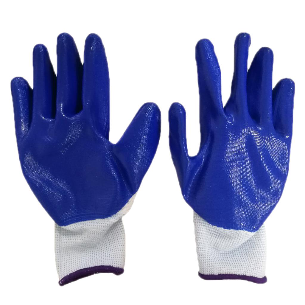 Seamless Nylon Knit Nitrile Coated Work Gloves, Garden Gloves, Multi Purpose A