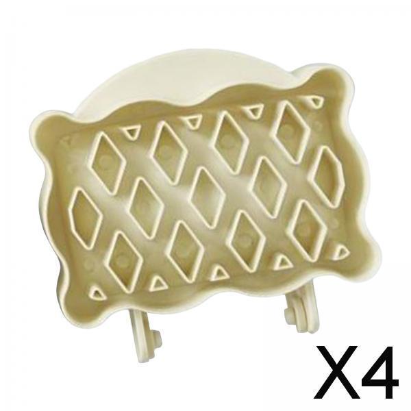 4xMini Hand Pie Maker Holiday Theme Pocket Pie Pan for Party Festivals Potluck rectangle