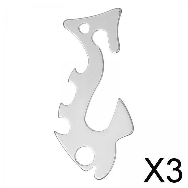 3xRope Tensioner Quick Knot Windproof for Picnic Hiking Outdoor Activities
