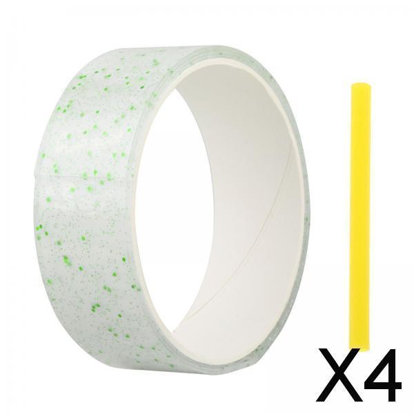 4xTransparent Glitter Nano Tape Picture Mount Tape Funny Blow Bubbles Balloons 1mx3cmx1mm Green
