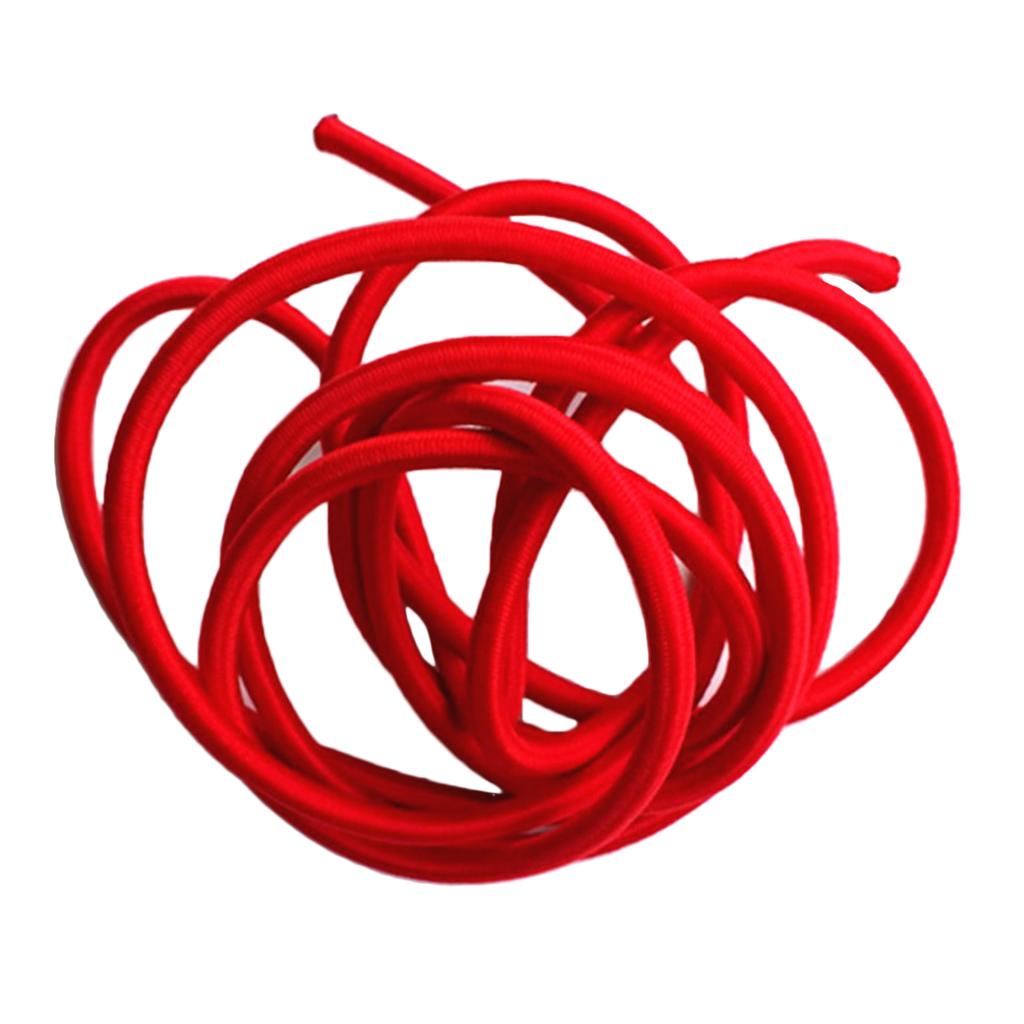 5mm Red Elastic Rubber Bungee Rope Shock Cord Tie Down Boats Trailers 300cm