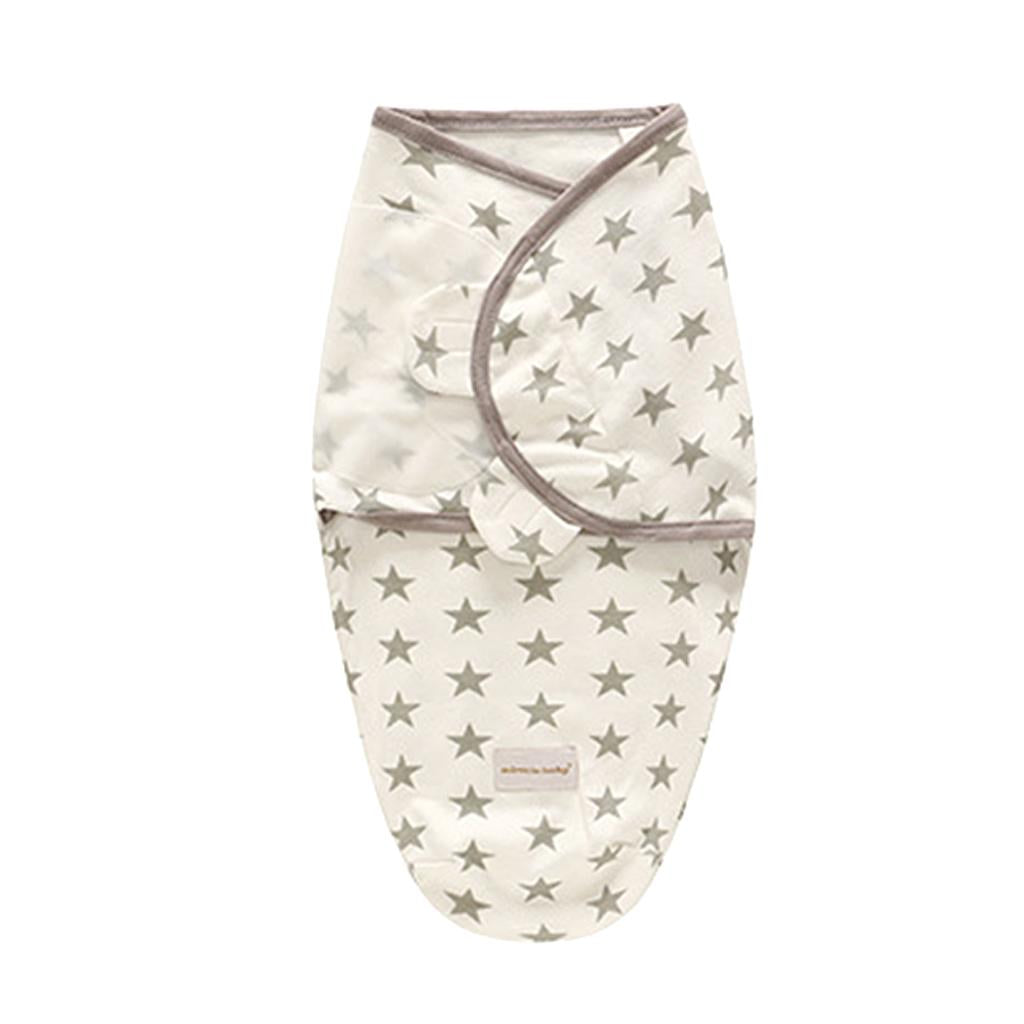 Baby Infant Swaddle Wrap Blanket Sleeping Bag Star (0-3M)