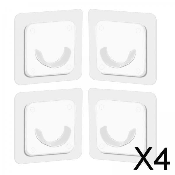 4xSelf Adhesive Shower Rod Holder Strong Hold Nail Free for Home Hotel Kitchen 4pcs