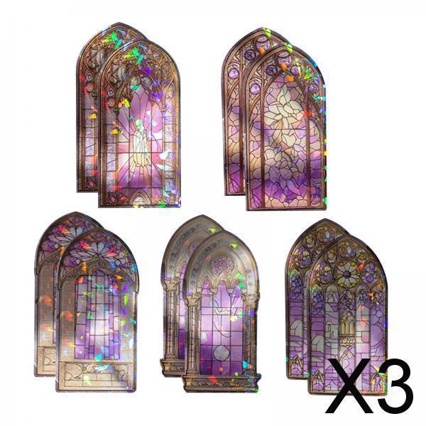3x10 Pieces Scrapbooking Stickers Scrapbook Stickers for Journaling DIY Crafts Violet