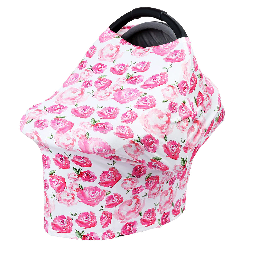 Stretchy Infant Nursing Cover Baby Car Seat Canopy Cart Cover #3