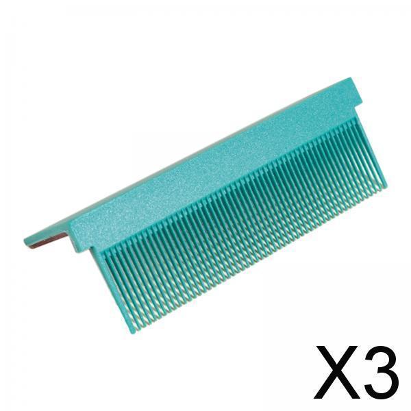 3xHair Straightener Comb Attachment Barber Styling Tool Detangling Accessory Green