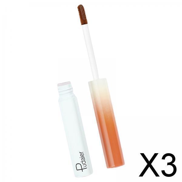 3xLiquid Eye Shadow Quick Dry Matte Waterproof for Lazy People Novice Women P07