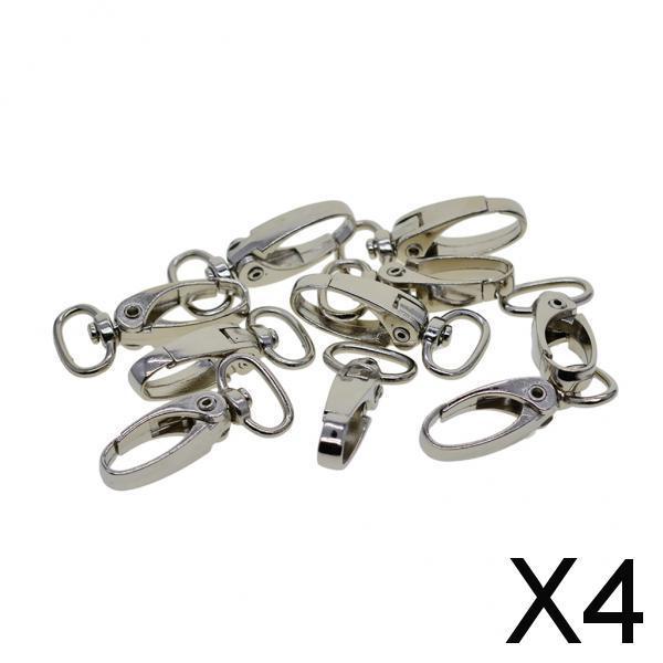 4x10 Lanyard Hook Swivel Snap Lobster Clasp Clips Keychain Jewelry Findings