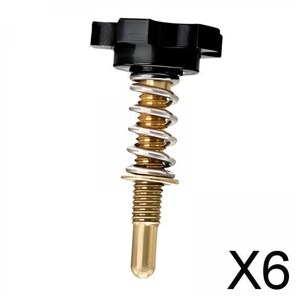 6xIdle Speed Screw Accessories Parts Adjustment Screw for PE24 KR150 PE26 Black