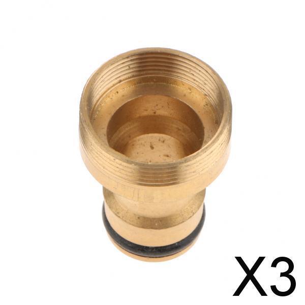 3xCar Wash Water Threaded Tap Copper Quick Connection Adapter Fitting
