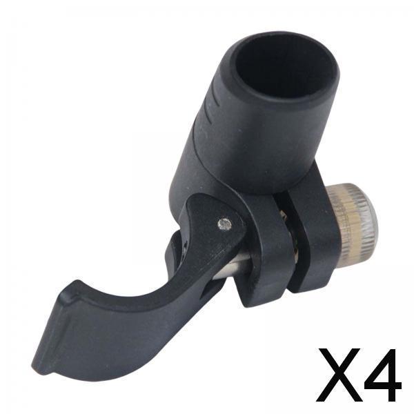 4xWalking Stick Lock Walking Pole Flip Lock Black for Snowshoeing Hiking 18 Oblique Caliber