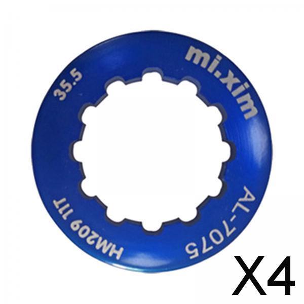 4x11T Bike Cassette Cover Freewheel Lock Ring Fixing Lid Flywheel Blue