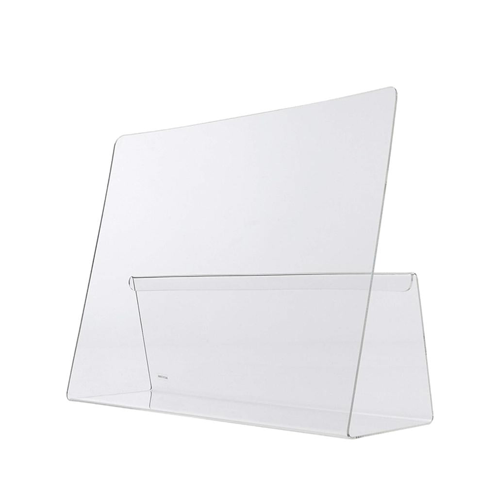 Acrylic Clear Desk Table Menu Display Stand Holder for Home Restaurant