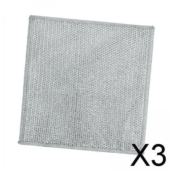 3xKitchen Dishcloth Durable Multifunctional Portable Reusable Dishwashing Rags Single