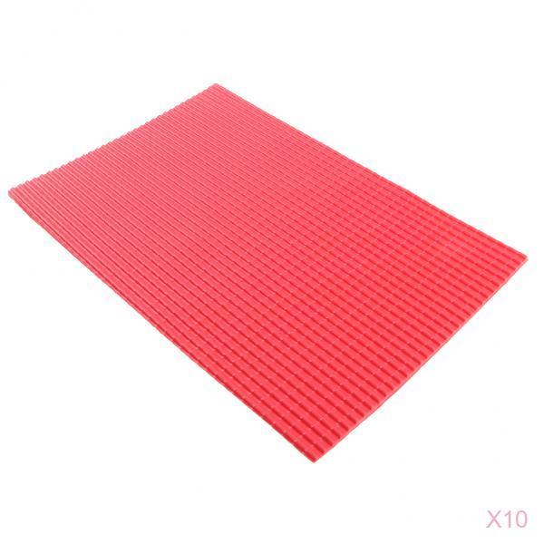 10 Pieces 1/25 Roof Tile Sheet Model Building Material Railway Architecture