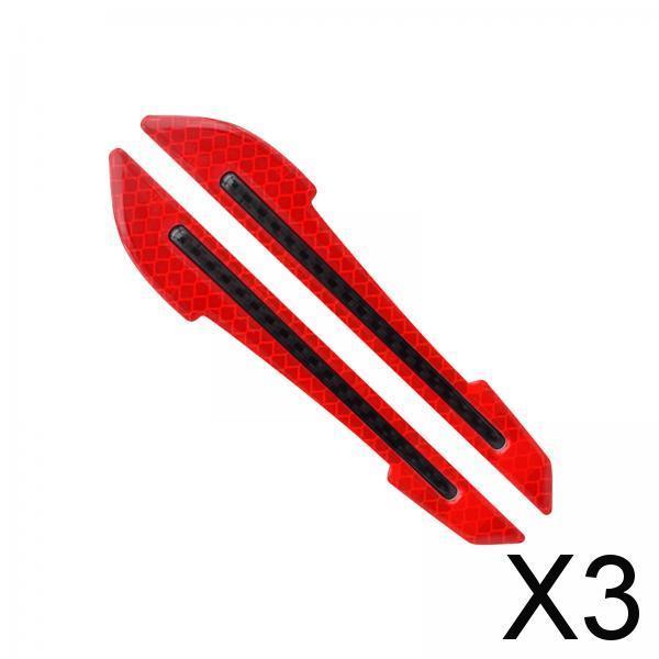 3x2x Rearview Mirror Safety Warning Reflective Sticker 3D Fits for Truck Red 