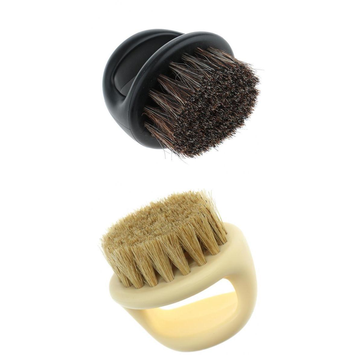 2 Pieces Professional Salon Men Barber Beard Mustache Bristle Shaving Brush