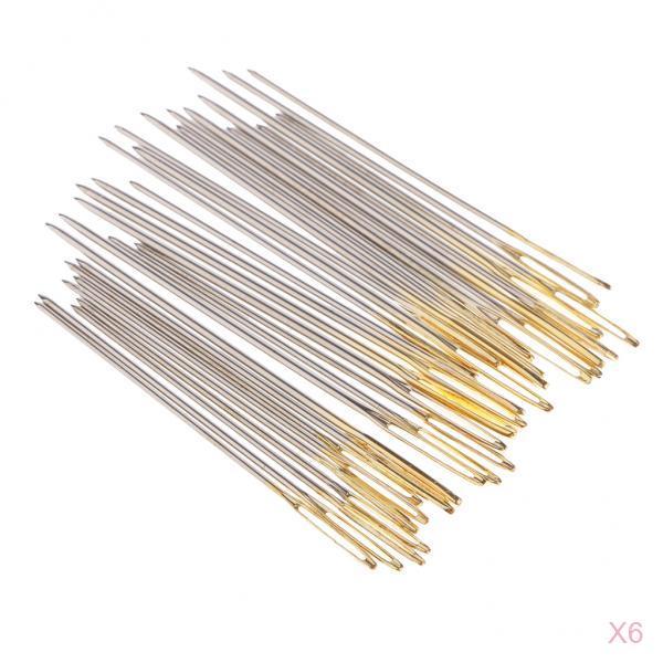 180Pcs Cross Stitch Needles Hand Embroidery Needle Large Eye Size 22 24 26