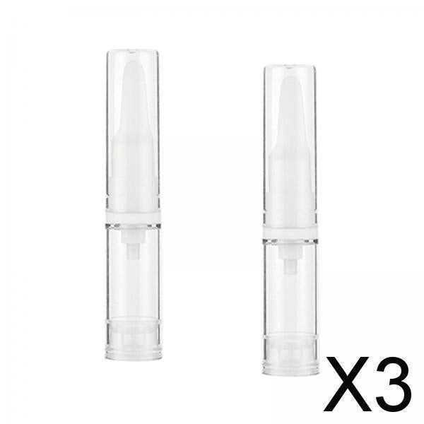 3x2x Travel Press Pump Bottles Foundations Makeup Lotion Vacuum Bottles 10ml